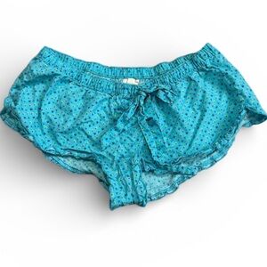 Aerie vintage floral and ruffle pajama shorts